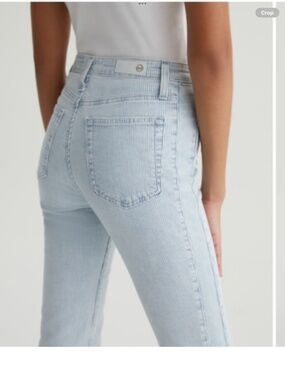 AG Isabelle Stripe High Waist Side Panel Ankle Skinny Jeans (Victory)